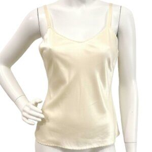 Vintage Ivory Adjustable Strap Slip Tank Top (Size Small)